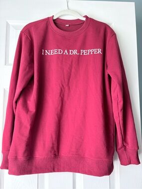 Maroon Graphic Crewneck Sweatshirt Size S